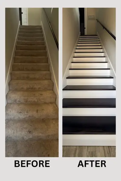 Hardwood Stair Installation in Pensacola — carpet replacement